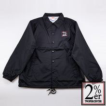 Load image into Gallery viewer, 2%ER Coach JKT Support your local logo Black