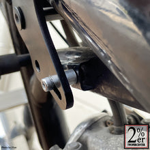Load image into Gallery viewer, Sportster tank bolt-on kit, bare steel, SR400/500 for all carburetor models