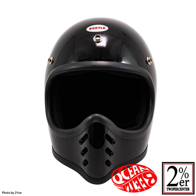 beetle motorcycle helmet Ocean Beetle MTX Black