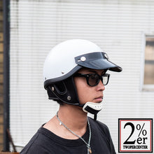 Load image into Gallery viewer, 2%er Special Order Matte White OCEANBEETLE Shorty 4 Helmet