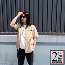 Load image into Gallery viewer, 2%ER x BADPSYCHOHEAD HATER Work Shirt Beige