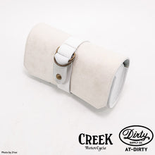 Load image into Gallery viewer, CREEK MOTORCYCLE x AT-DIRTY Leather Plain Tool Bag Ivory