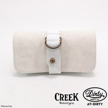 Load image into Gallery viewer, CREEK MOTORCYCLE x AT-DIRTY Leather Plain Tool Bag Ivory