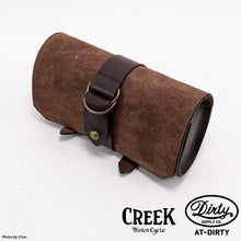 Load image into Gallery viewer, CREEK MOTORCYCLE x AT-DIRTY Leather Plain Tool Bag Brown