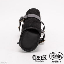 Load image into Gallery viewer, CREEK MOTORCYCLE x AT-DIRTY Leather Plain Tool Bag Black