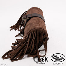 Load image into Gallery viewer, CREEK MOTORCYCLE x AT-DIRTY Leather Fringe Tool Bag Brown