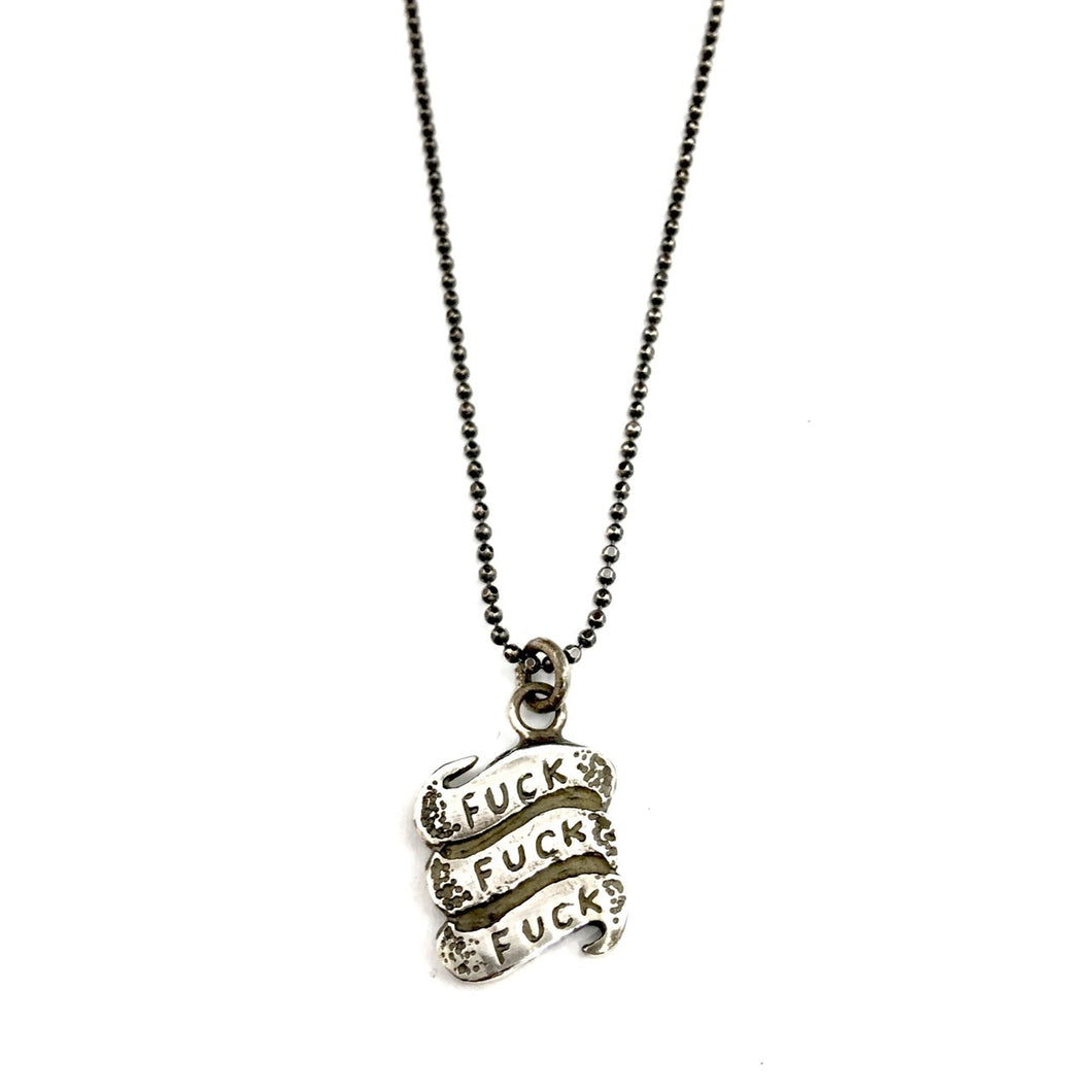 BAD PSYCHO HEAD BPT-011 Silver Necklace