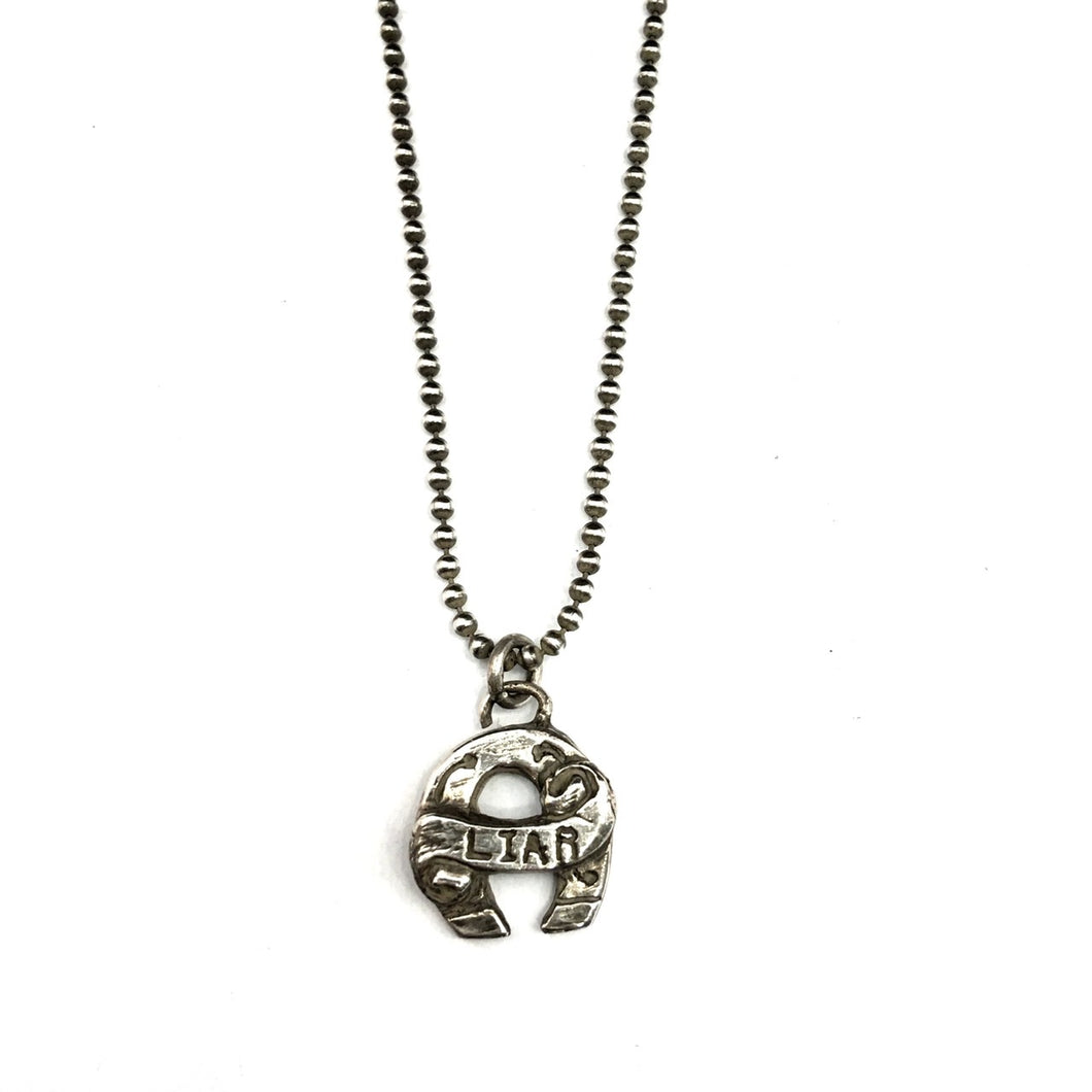 BAD PSYCHO HEAD BPT-001 Silver Necklace