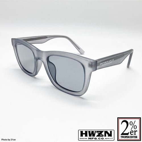 HWZNBROSS Biker Shade Matte Clear Gray/Gray Lens