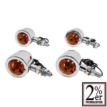 Load image into Gallery viewer, Small Bullet Turn Signal Chrome 4pcs SET General Purpose