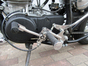 Individual Left Part of Chrome Jockey Shift Kit for Mid-High Step.