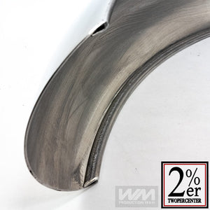 Plain Aluminum Front Fender - 110mm Width