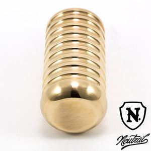 Brass Ribbed Shift Peg for Harley