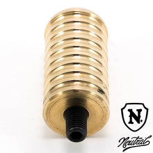 Load image into Gallery viewer, Brass Ribbed Shift Peg for Harley