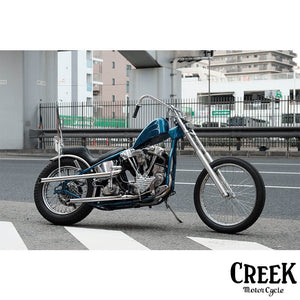 PULLBACK HANDLE/WIDE 1 inch MADE BY CREEK MOTORCYCLE