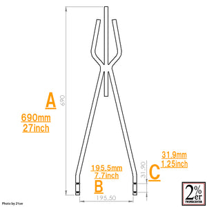 SR400/500 FORK Round Sissy Bar Bolt-on Kit