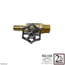 Load image into Gallery viewer, Vintage Style Brass Pet 1/4 MALCOM SUPPLY