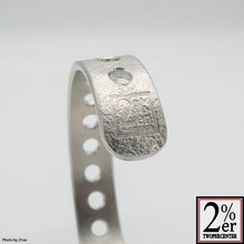 Load image into Gallery viewer, Pewter Bangle Drilled Processed by Makinagi