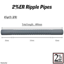 Load image into Gallery viewer, Ripple pipe for one-off muffler production, 45mm dia. 1-3/4