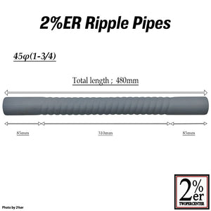 Ripple pipe for one-off muffler production, 45mm dia. 1-3/4