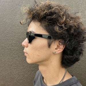 AT-DIRTY / WINDY GLASSES (BLACK×L.BROWN)