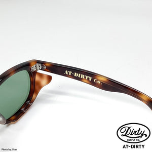 AT-DIRTY / WINDY GLASSES (BROWN×D.GREEN)