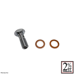 Brake banjo bolt for mini custom master cylinder 3/8-24