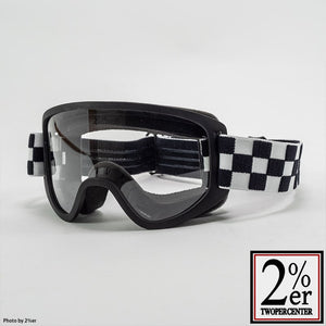 Biltwell Moto Goggles 2.0 Checker Black