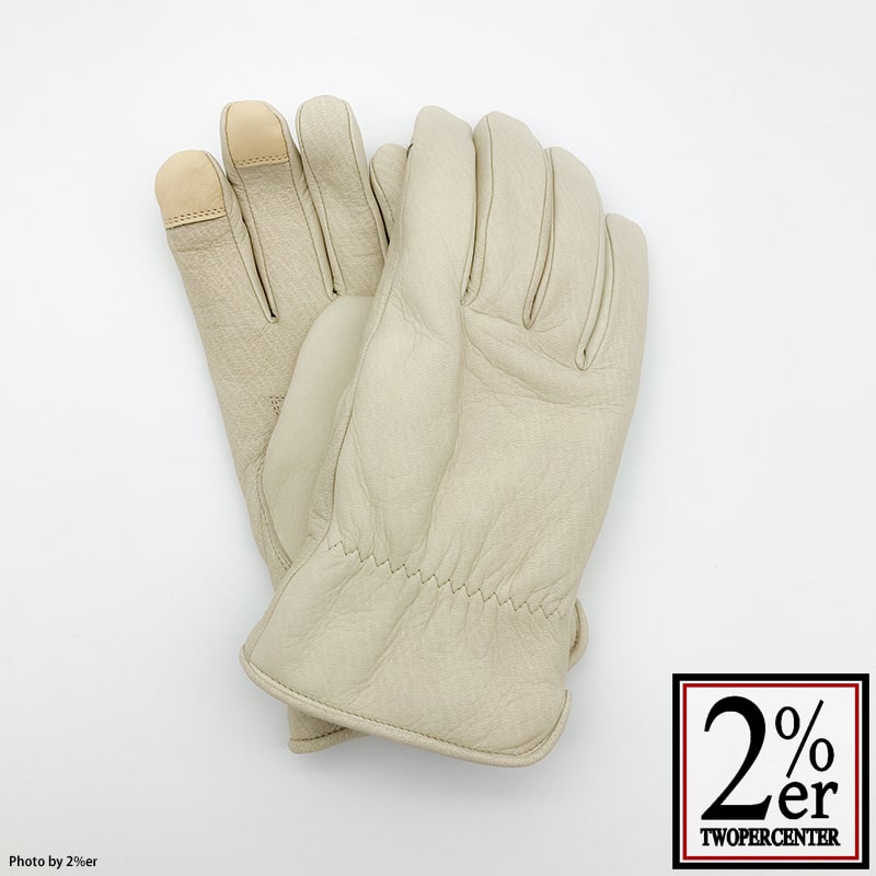 DEER SKIN GLOVE Thinsulate Ivory Winter Gloves