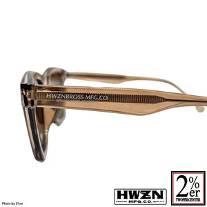 HWZNBROSS Biker Shade Clear Brown/Brown Lens