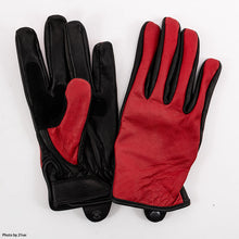 Load image into Gallery viewer, Goat Leather Plain Gloves Red