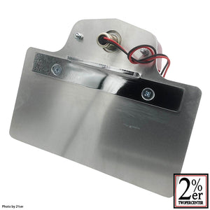License plate adapter for sissy bar