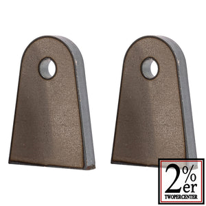 Welding Tabs, 9mm Thickness, Steel, Size M, 2 Pieces