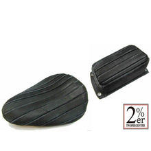 Load image into Gallery viewer, Genuine Leather Aging BATES Type Solo Seat/Pillion Pad Set