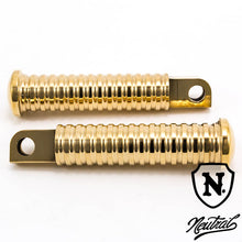 Load image into Gallery viewer, Brass Ribbed Foot Peg for Harley-Davidson