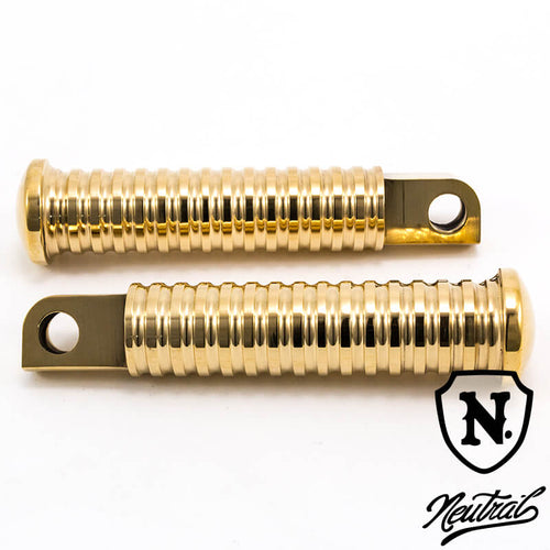 Brass Ribbed Foot Peg for Harley-Davidson