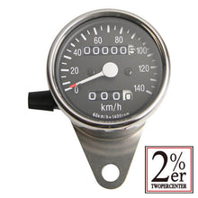 Load image into Gallery viewer, Mechanical Speedometer 60mm Black Panel 1:4