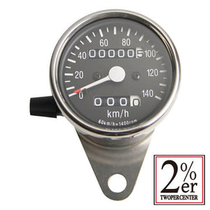 Mechanical Speedometer 60mm Black Panel 1:4