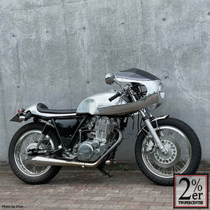 CHUCK BOX Front short fender Stainless steel for SR400/SR500