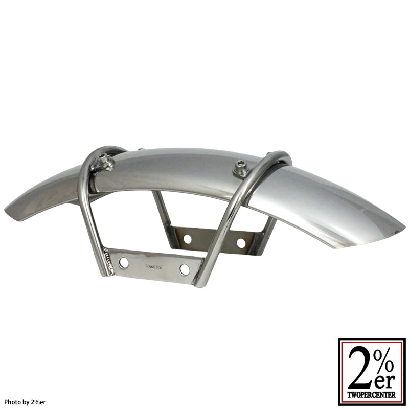 CHUCK BOX Front short fender Stainless steel for SR400/SR500