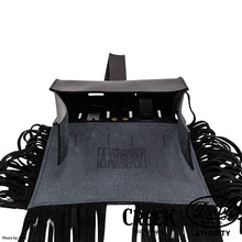 Load image into Gallery viewer, 2%ER Bespoke Leather Toolbag Black/Black Fringe CREEK MOTORCYCLE x AT-DIRTY