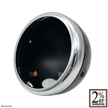 Load image into Gallery viewer, 5-3/4 inch Lucas type headlight case black