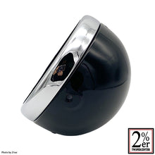 Load image into Gallery viewer, 5-3/4 inch Lucas type headlight case black