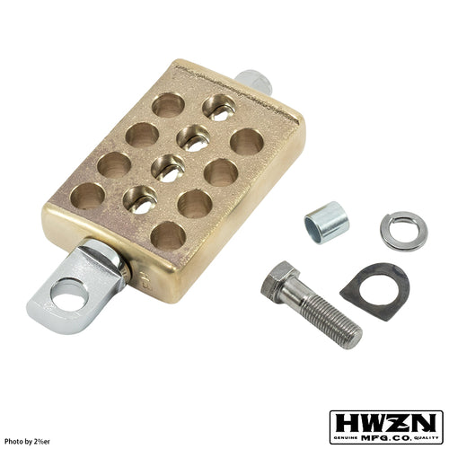 HWZN Drilled Kicker Brass Plated Drilled Kick Pedal [Brass]