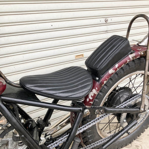 Genuine Leather STD Solo Saddle Seat Black