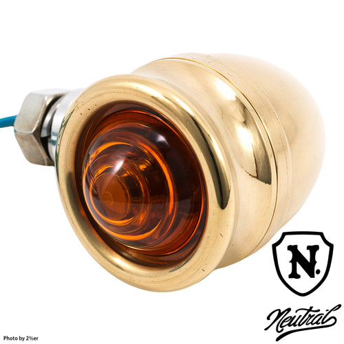 Brass machined bullet blinker set of 4