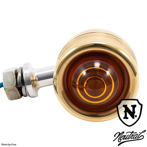 Brass machined bullet blinker set of 4