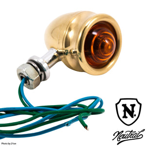 Brass machined bullet blinker set of 4