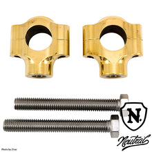 Load image into Gallery viewer, 1.5inch Ribbed Shorty Riser/Brass for 1inch Handle