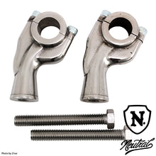 Load image into Gallery viewer, 3inch Ribbed Pullback Riser / Stainless Steel for 1inch Handle